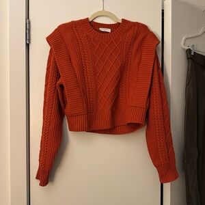 Babaton Cable Knit Sweater - Red